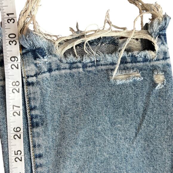 Lovers & Friends Ryan High Rise Straight Leg Jeans In Cascade Blue Size 25 - Picture 15 of 16
